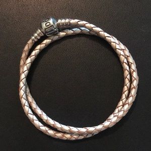 Pandora Champagne Leather Bracelet